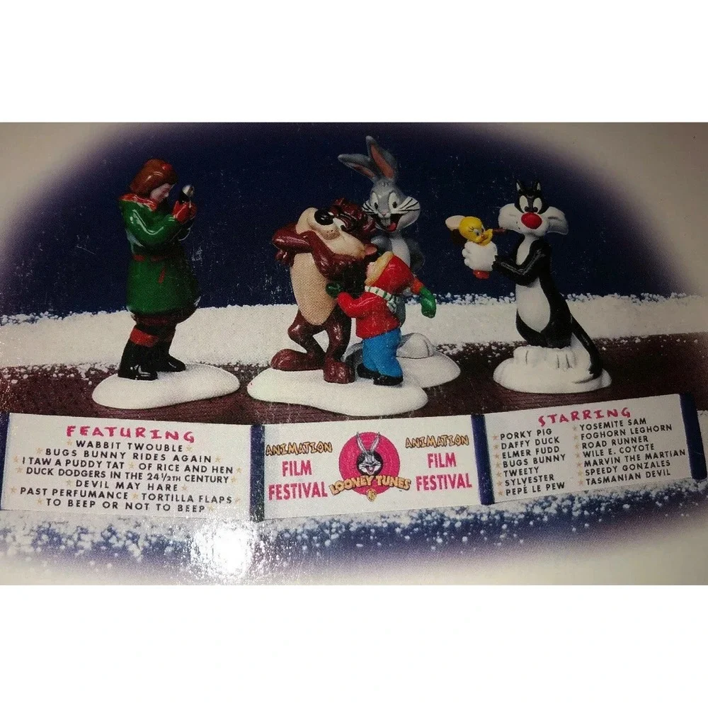 New Dept 56 Snow‎ Village The Looney Tunes Animation Film Festival #54983